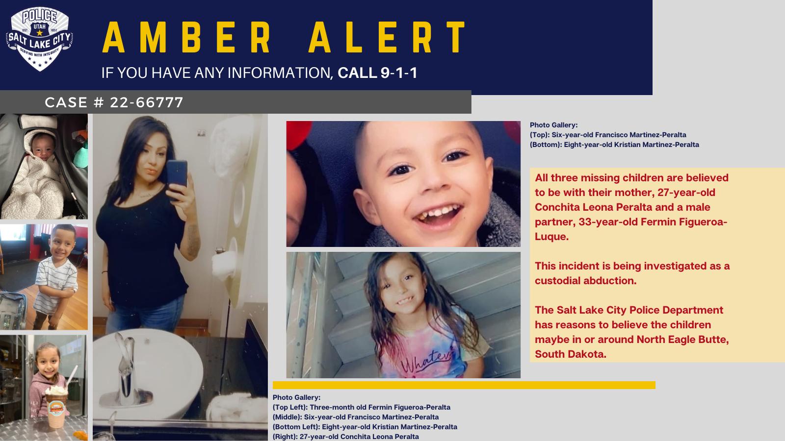 Police issue Amber Alert for 3 missing, at-risk children believed taken ...