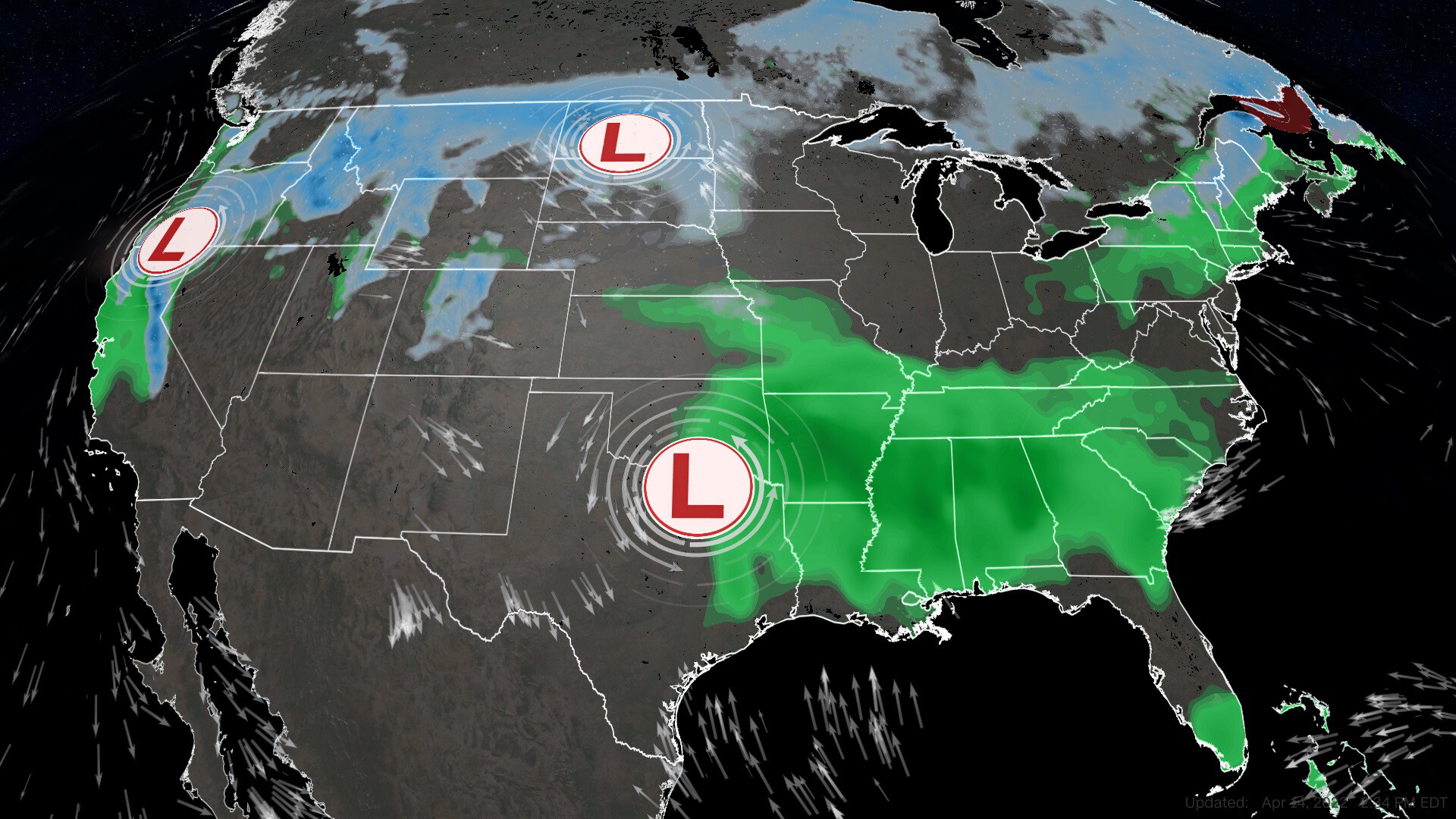 From Montana to Michigan, Easter eggs could be covered in snow this weekend, and it will be a soggy start to Passover for many in the Southeast and Northeast.