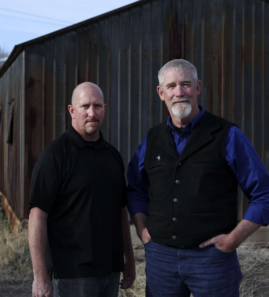 Carbon County Sheriff’s detectives Travis Henrie and Wally Hendricks are photographed near Price on Sunday, April 3.