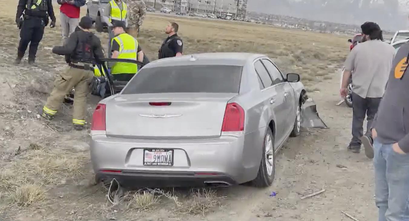 Police investigate the scene where a 15-year-old girl was hit and killed in Lehi on March 4.