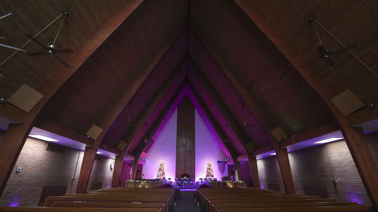 The interior of the Provo Community Congregational United Church of Christ is pictured in Provo on Thursday, Dec. 16, 2021. This church is hosting a sunrise Easter service on Sunday.