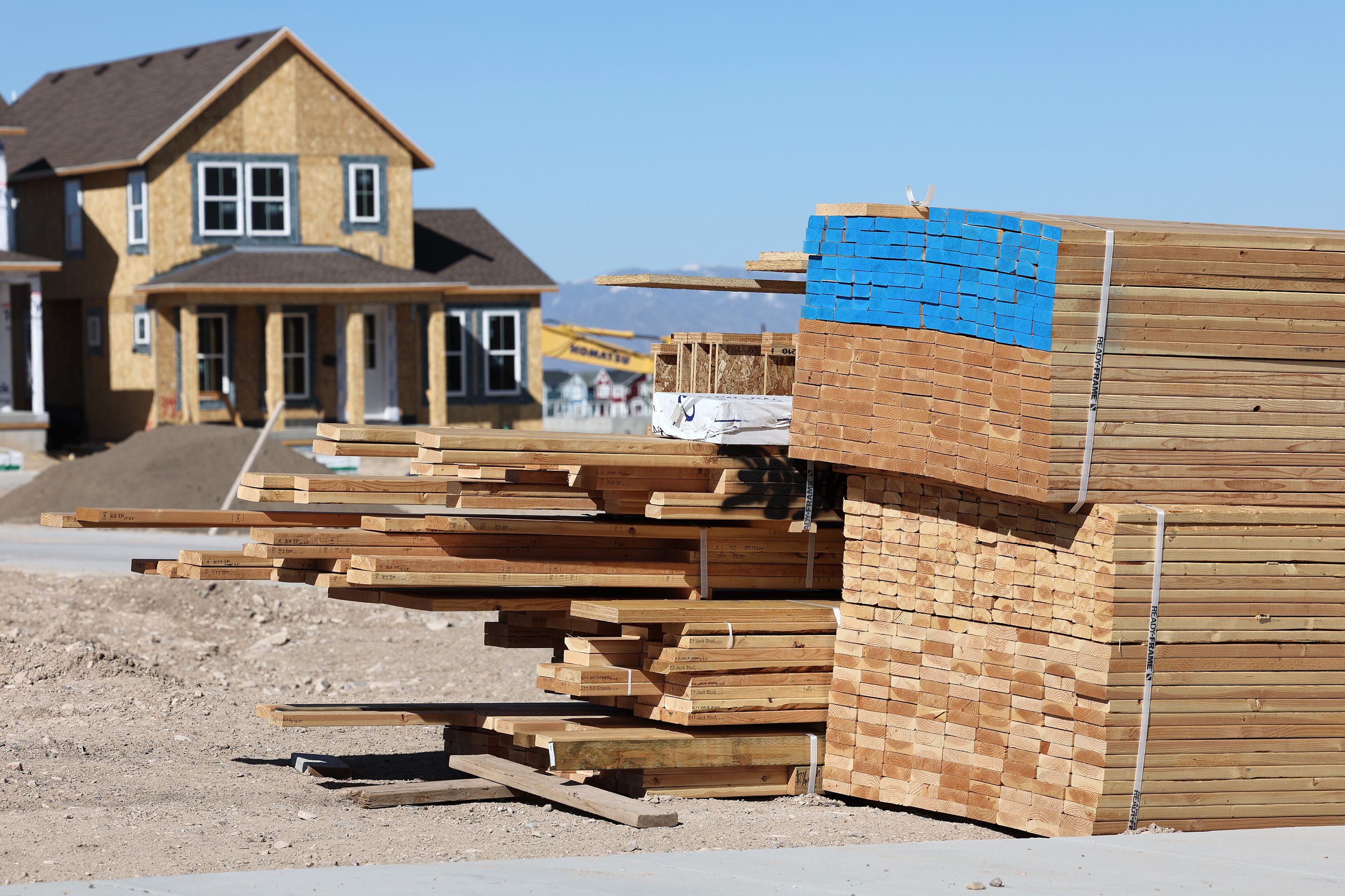 Building materials sit on the side of the road at a construction site in South Jordan on Wednesday, April 6. The building boom and supply scarcity heighten incentives for theft.