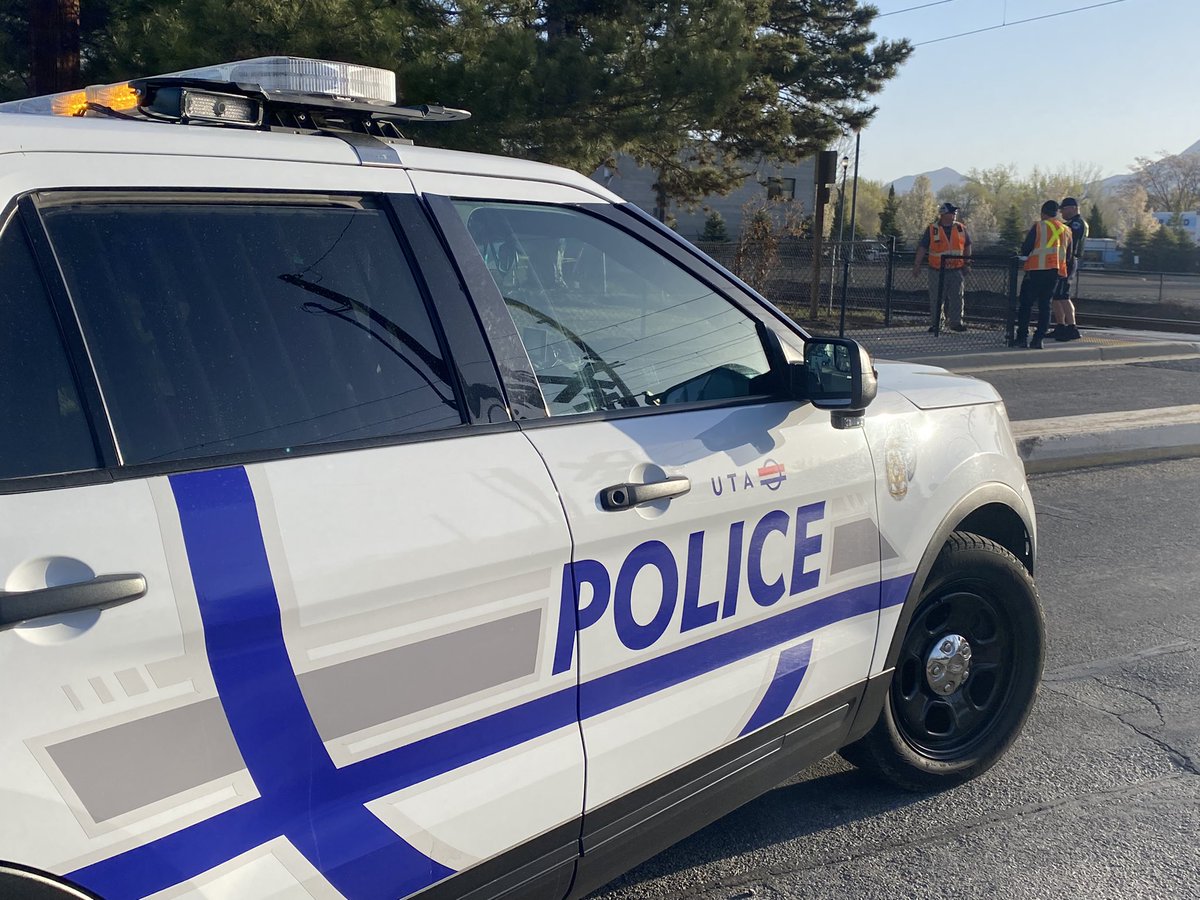 A bicyclist was killed after being hit by a TRAX train in Sandy early Monday, officials said.