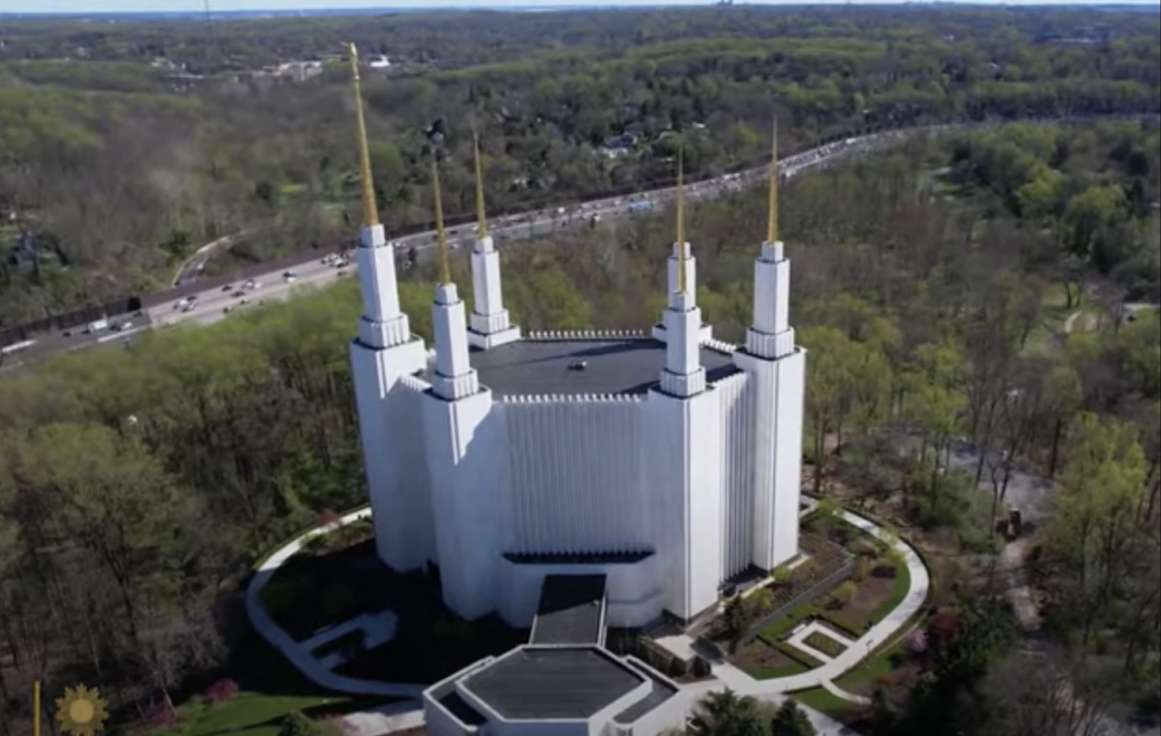 The Washington D.C. Temple and Capitol Beltway are shown in CBS Sunday Morning footage that aired on Sunday. For the first time in 48 years, the temple will be open to the general public from April 28-June 11.