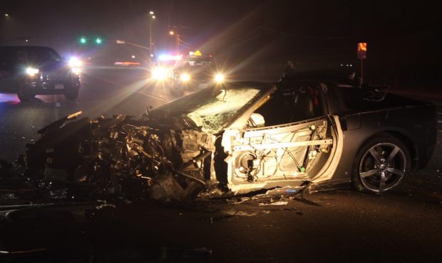 A car rolled off a Provo road and caught fire on Jan. 19. The driver of the car, a Utah County man, was criminally charged on Tuesday for causing a crash that left his passenger in extremely critical condition. 