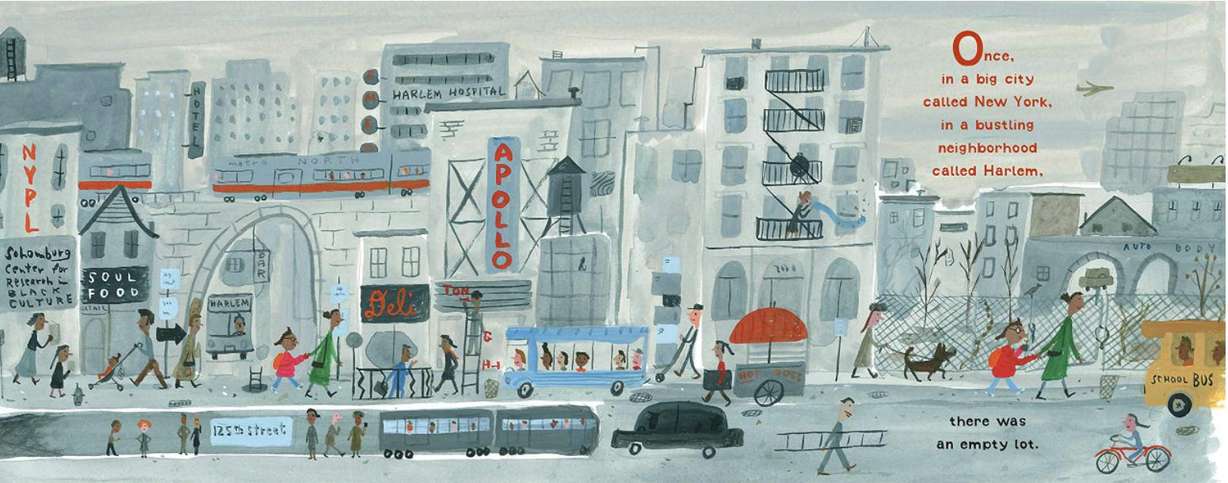 A page from "Harlem Grown," by Tony Hillery.