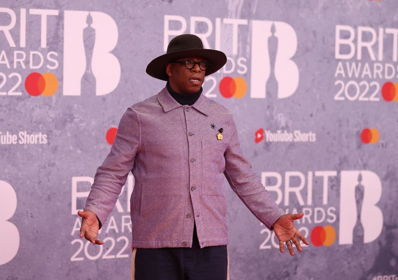 FILE PHOTO: Ian Wright poses as he arrives for the Brit Awards at the O2 Arena in London, Britain, February 8, 2022