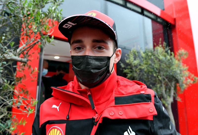 Formula One F1 - Emilia Romagna Grand Prix - Autodromo Enzo e Dino Ferrari, Imola, Italy - April 21, 2022 Ferrari's Charles Leclerc ahead of the Emilia Romagna Grand Prix
