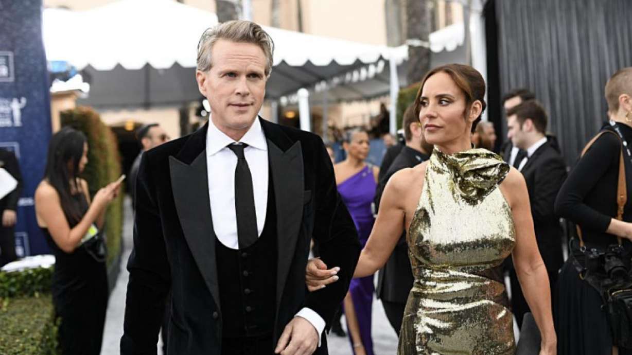 Cary Elwes and Lisa Marie Kubikoff attend the 26th Annual Screen Actors Guild Awards at The Shrine Auditorium on January 19, 2020, in Los Angeles, California. Elwes was bitten by a rattlesnake Monday afternoon but says he is recovering well.