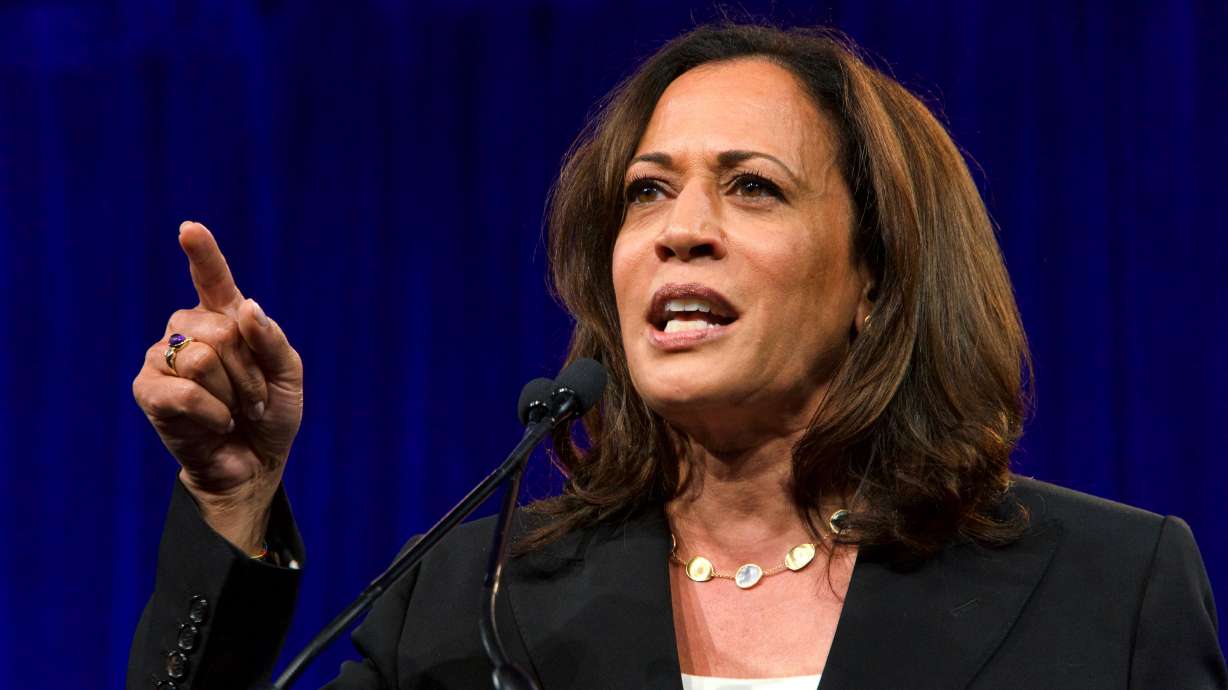 Vice President Kamala Harris, seen her Aug. 23, 2019, tested positive for COVID-19 on Tuesday, the White House announced.