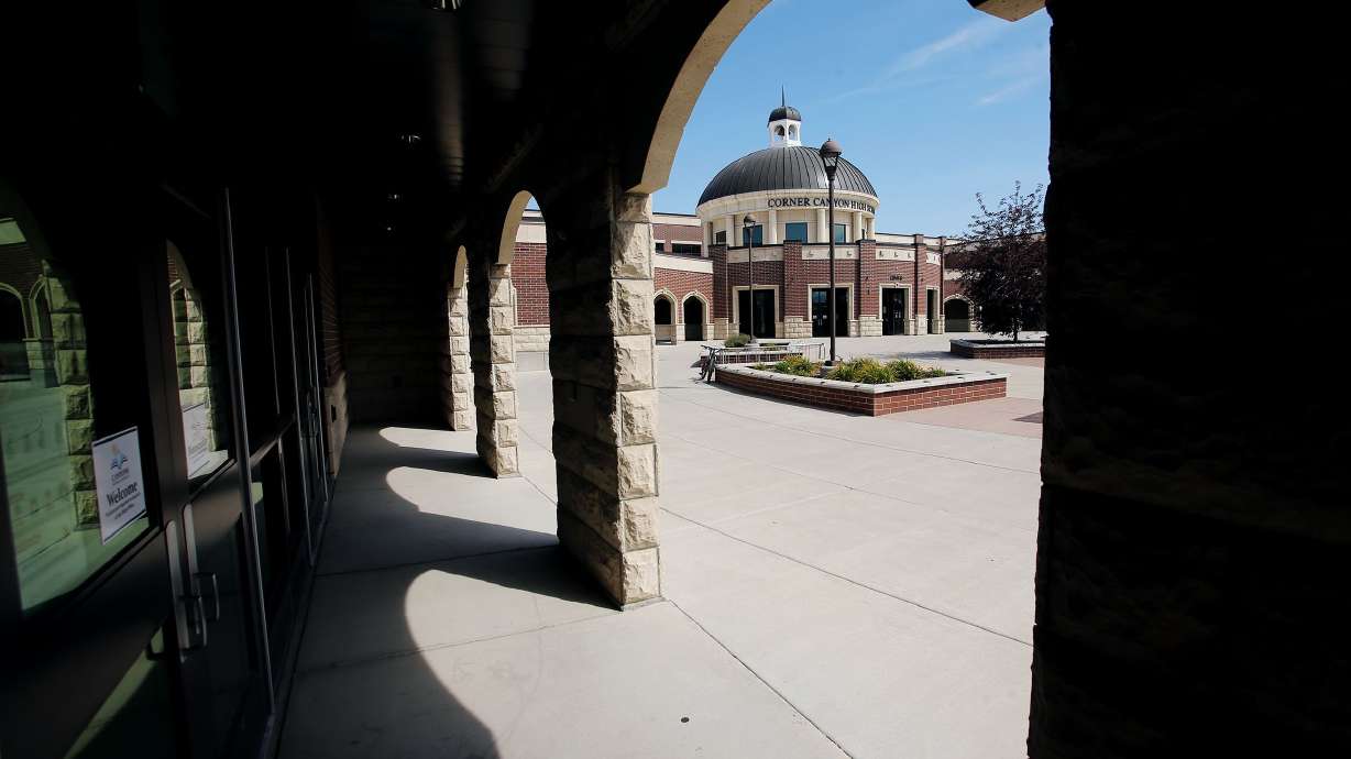 Corner Canyon High School in Draper is pictured on Monday, Aug. 17, 2020.