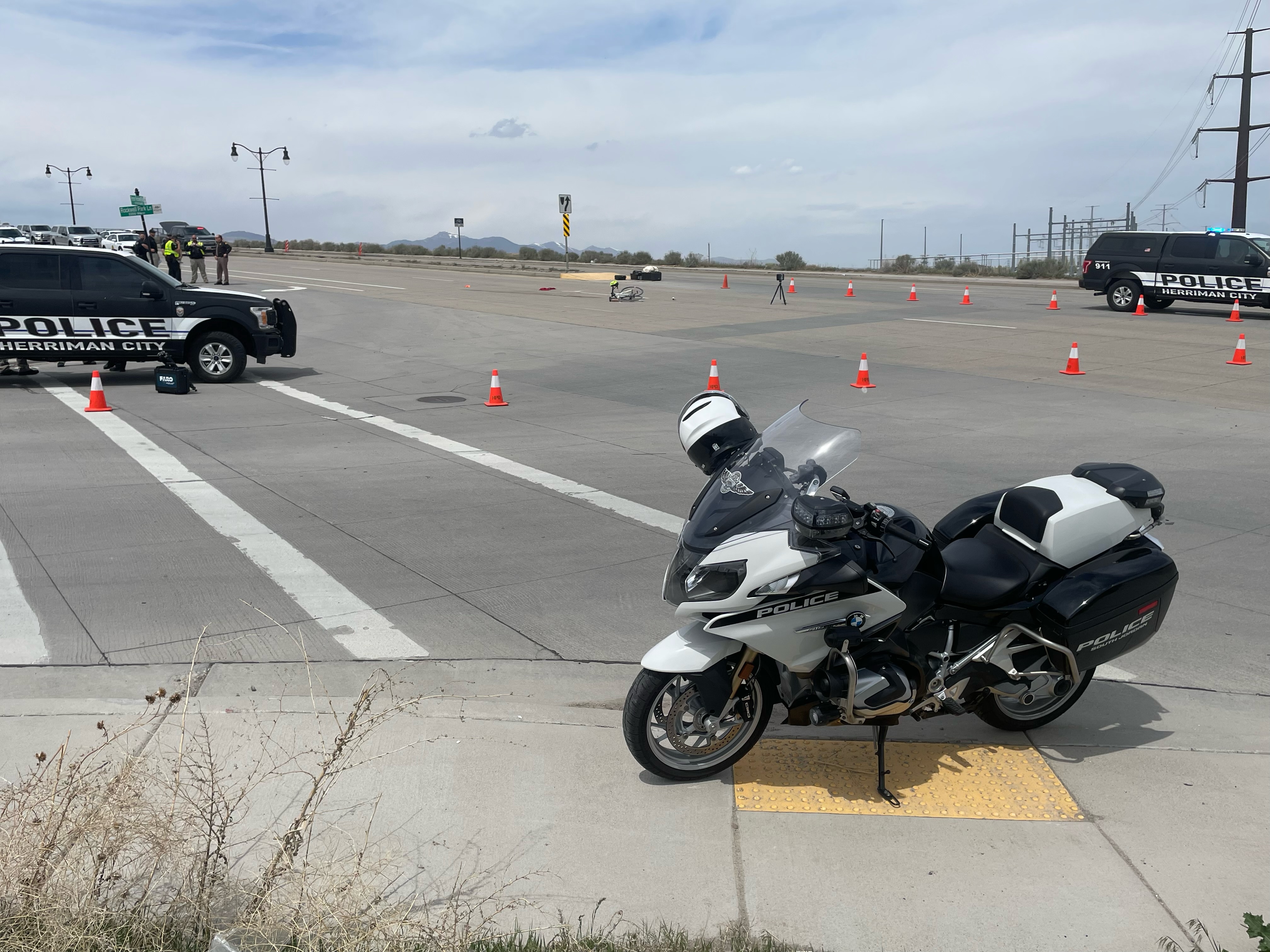 A man is in critical condition Thursday after crashing his bicycle in Herriman.