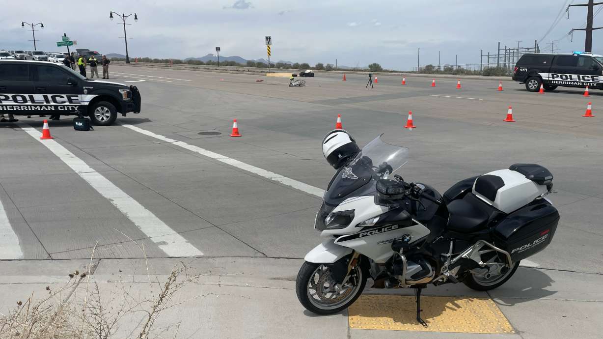 A man is in critical condition Thursday after crashing his bicycle in Herriman.