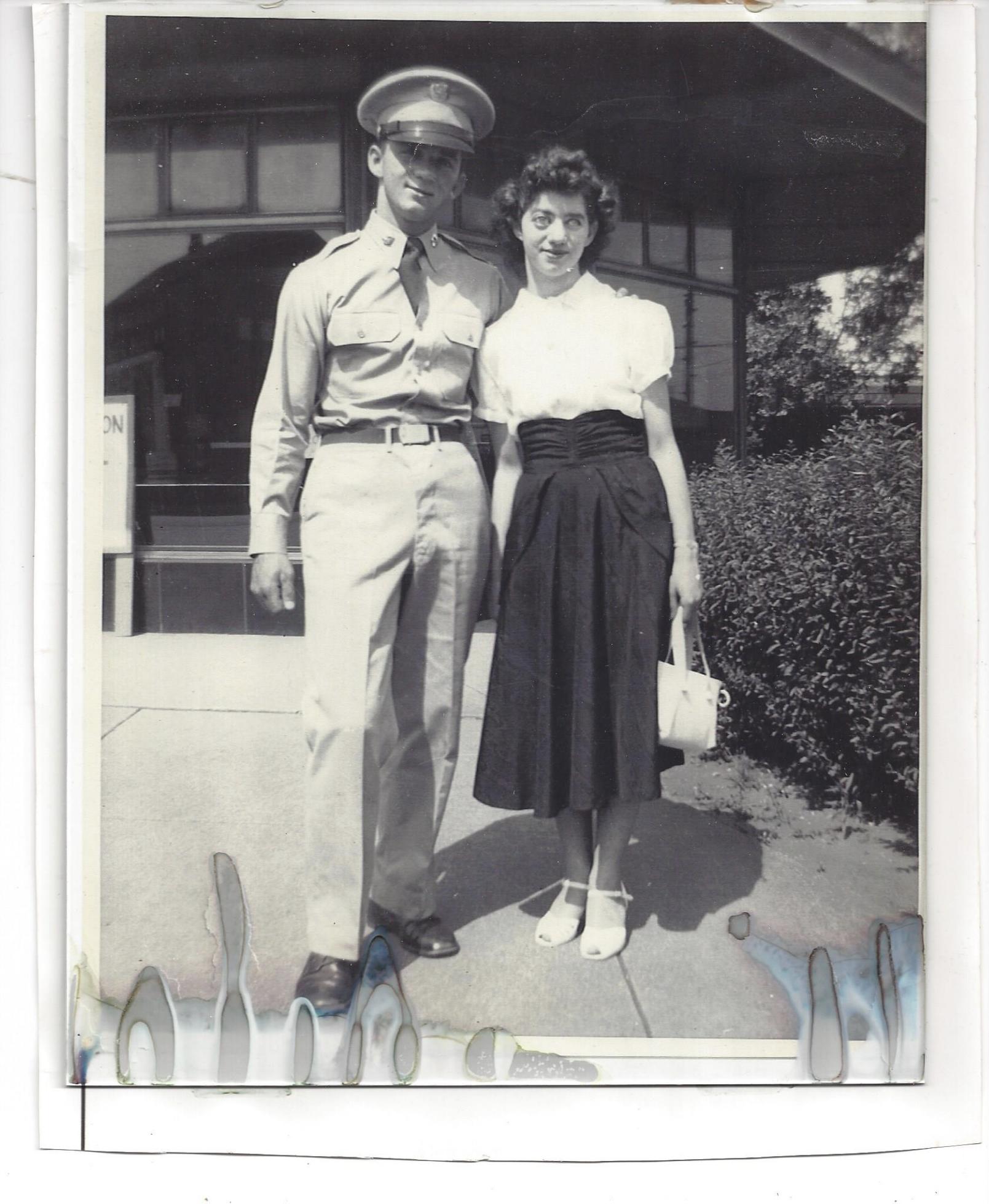 Cpl. David Milano is pictured with his sister, Delores Jordan. After being missing in action for 71 years, Milano's remains were returned to U.S. soil on Tuesday and will be buried next to his family at Evergreen Memorial Park in Ogden.