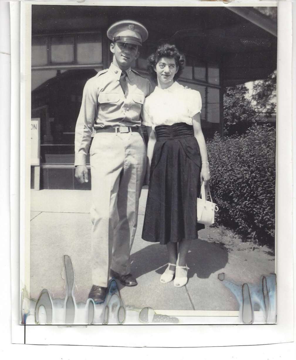 Cpl. David Milano is pictured with his sister, Delores Jordan. After being missing in action for 71 years, Milano's remains were returned to U.S. soil on Tuesday and will be buried next to his family at Evergreen Memorial Park in Ogden.