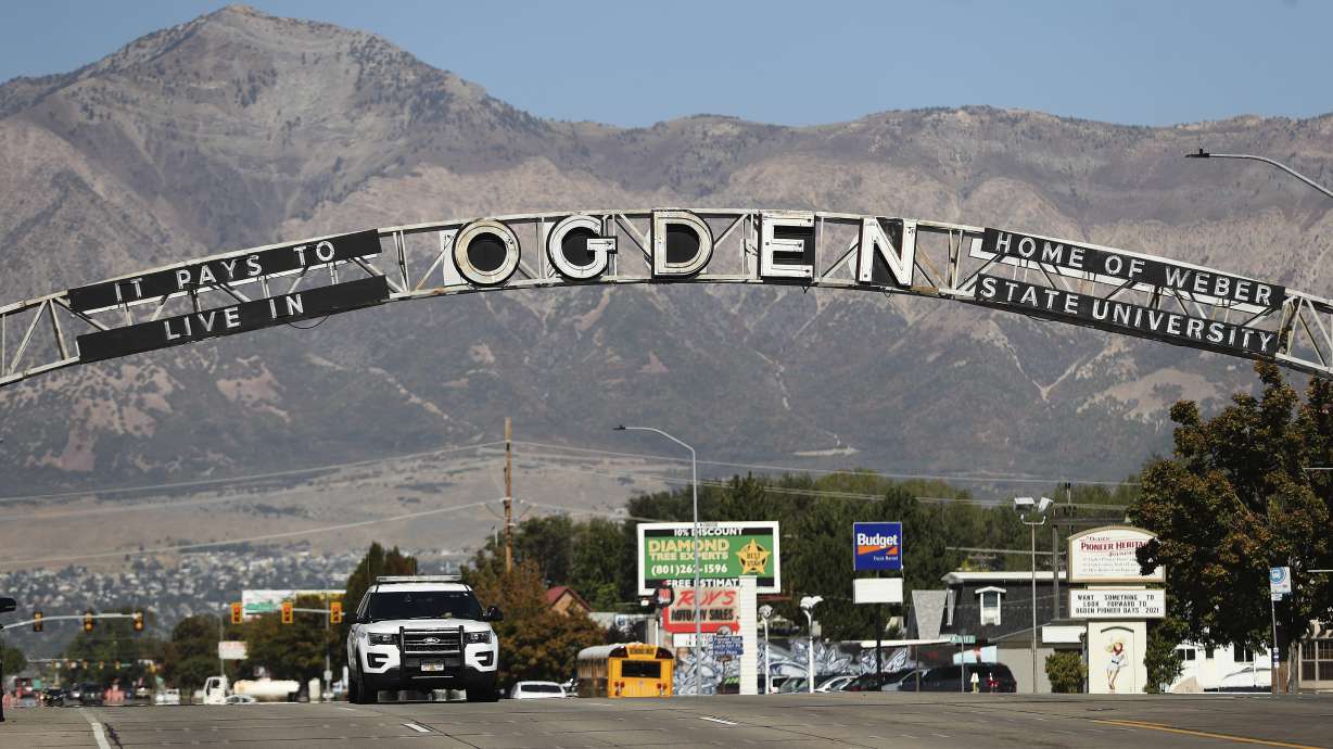 Washington Boulevard in Ogden is pictured on Sept. 29, 2020. Ogden, Provo and Salt Lake City continue to be the among top 10 “most overvalued” housing markets across the U.S., according to the latest research.
