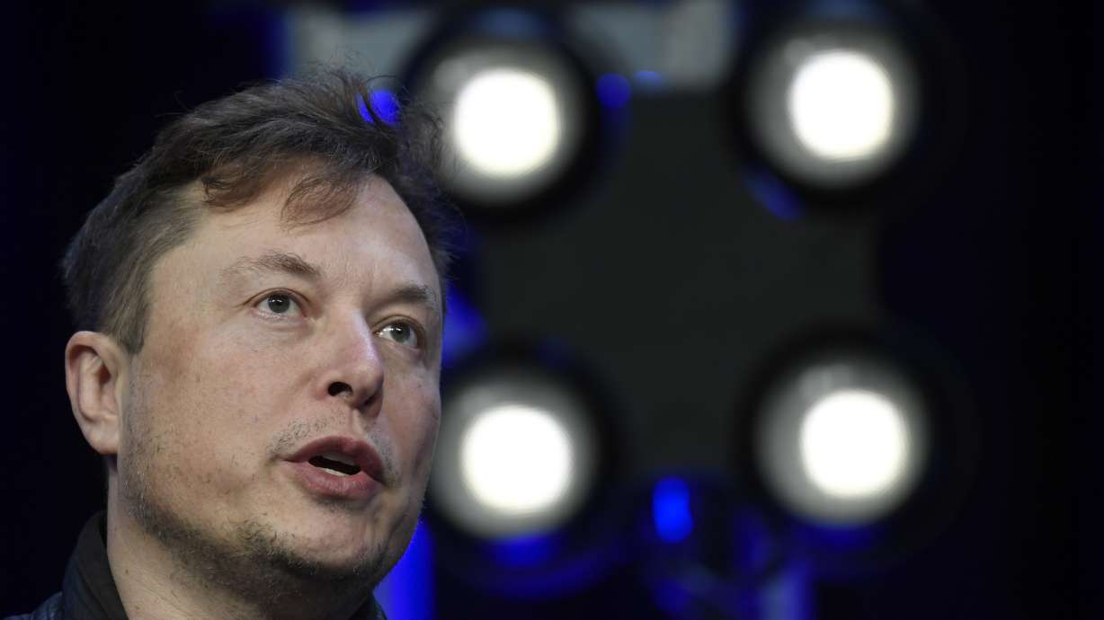 Tesla and SpaceX Chief Executive Officer Elon Musk speaks at the SATELLITE Conference and Exhibition, March 9, 2020, in Washington. Musk this week has sold 4.4 million shares of Tesla stock, most likely to help fund his purchase of Twitter.