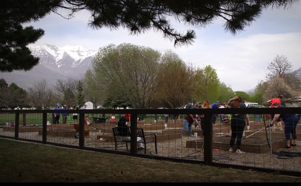 Intermountain Healthcare’s LiVe Well garden at the Orem Community Hospital gives people a space to garden.
