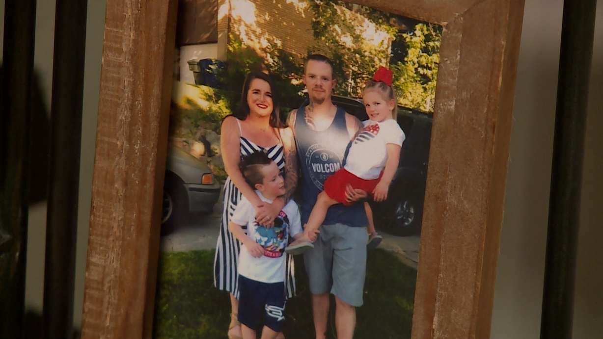 Miles Tolman is pictured with his family.