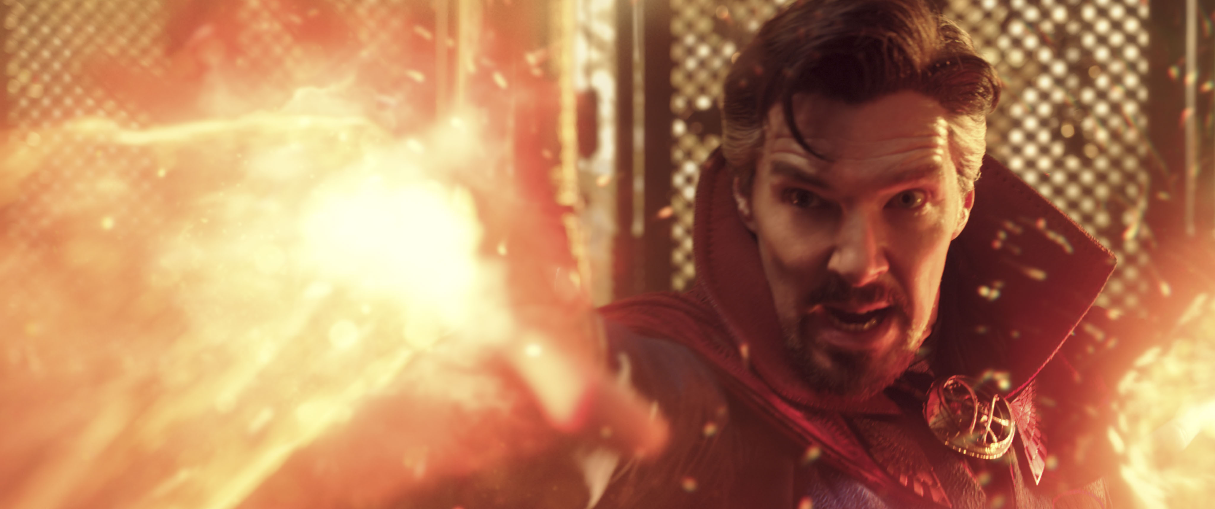 This image released by Marvel Studios shows Benedict Cumberbatch as Dr. Stephen Strange in a scene from "Doctor Strange in the Multiverse of Madness."