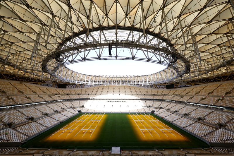 FILE PHOTO: Soccer Football - General Views of the Lusail Stadium - Lusail, Qatar, March 28, 2022.