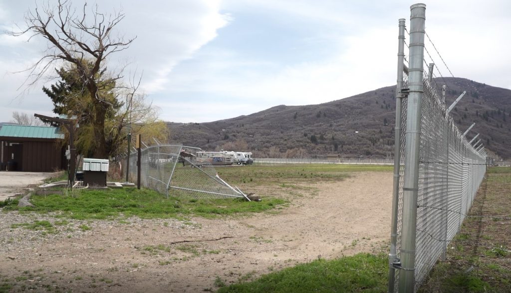 A brand-new section of fence at a boatyard at Pineview Reservoir was forcibly pulled out by vandals in recent months, Sean Harwood, district ranger of the Ogden district for the Uinta-Wasatch-Cache National Forest, told KSL April 26.
