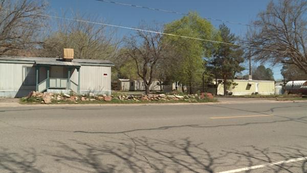 A mobile home park a couple of blocks north of Main Street in Moab is roped off nearly five months after resident were told they had 45 days to move.