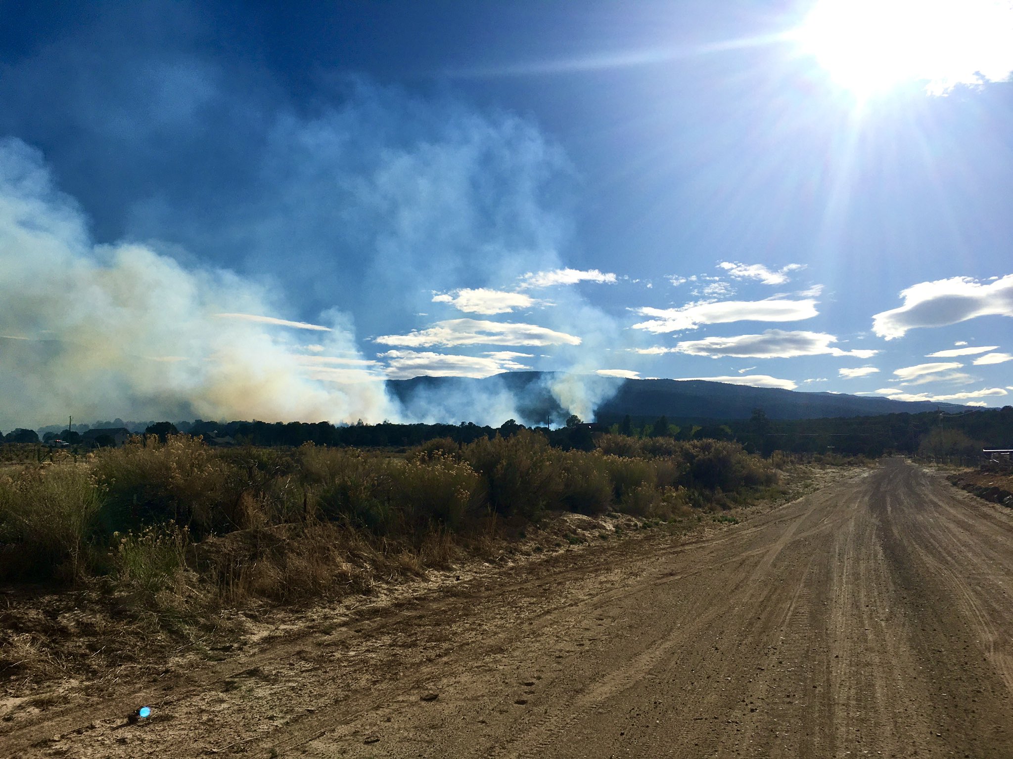 The Carcass Creek Fire threatened homes near Capitol Reef National Park on Friday night.