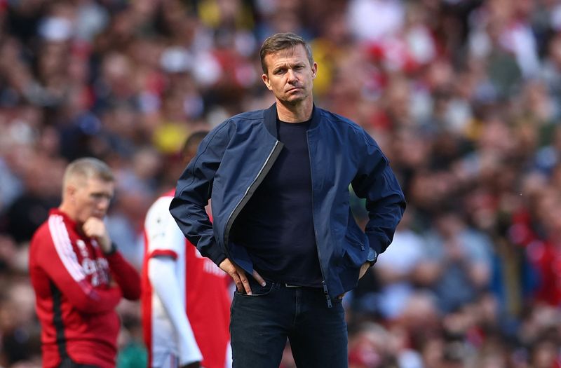 FGILE PHOTO: Soccer Football - Premier League - Arsenal v Leeds United - Emirates Stadium, London, Britain - May 8, 2022 Leeds United manager Jesse Marsch