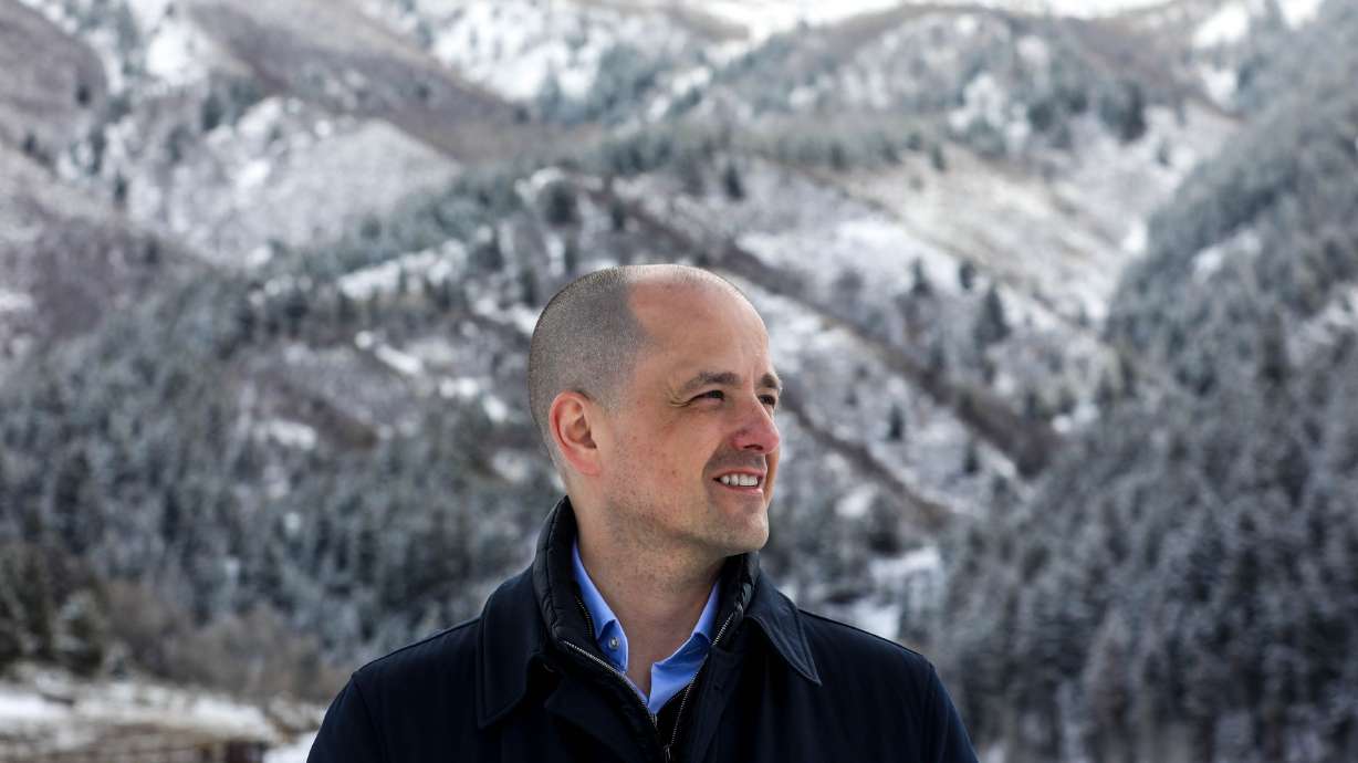Evan McMullin, 2022 U.S. Senate candidate, poses for a photo in Highland on March 26, 2021. McMullin, who is looking unseat two-term GOP Sen. Mike Lee, appears to be trying to walk a fine line on abortion rights.