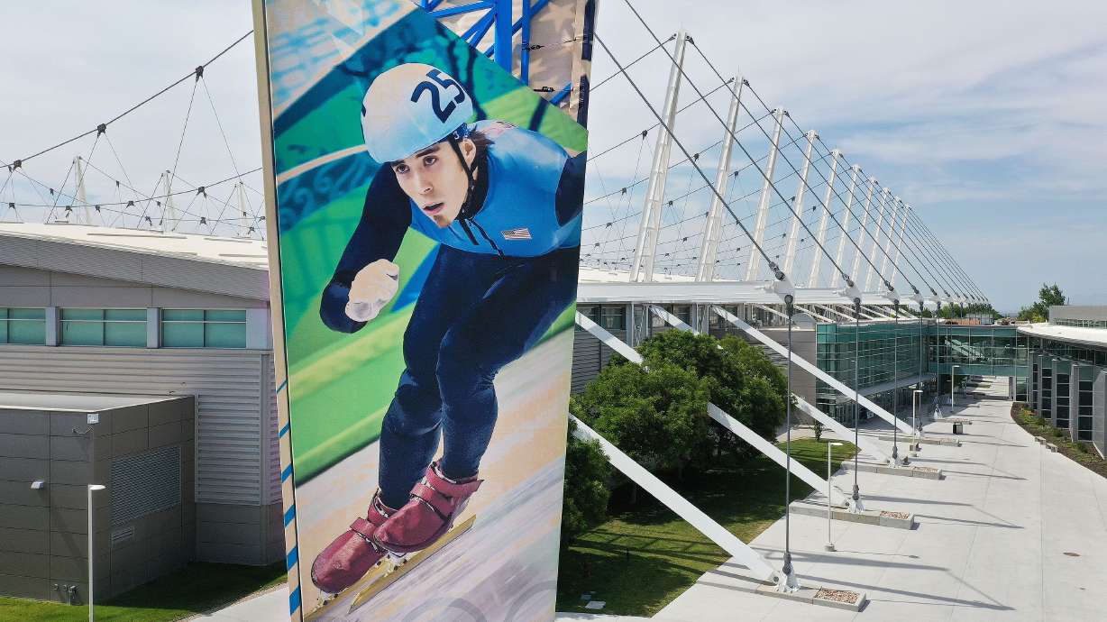 The Utah Olympic Oval in Kearns is pictured on June 17, 2021. Another Olympics in Utah is expected to cost $2.2 billion. But that’s only if Salt Lake City is selected by the International Olympic Committee over Sapporo, Japan; Vancouver, Canada; and Barcelona, Spain; to host the 2030 Winter Games. If the 2034 Winter Games turn out to be a better fit, that adds another 10% or so to the bottom line.