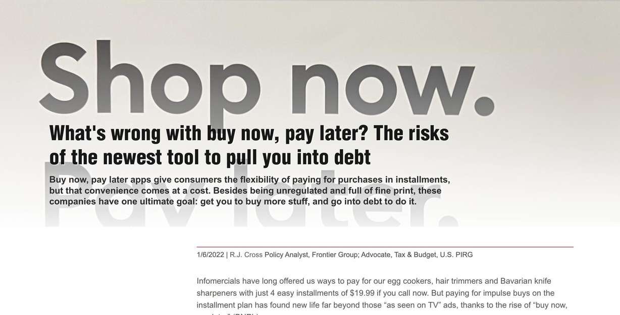A study shows what's wrong with buy now, pay later models for business.