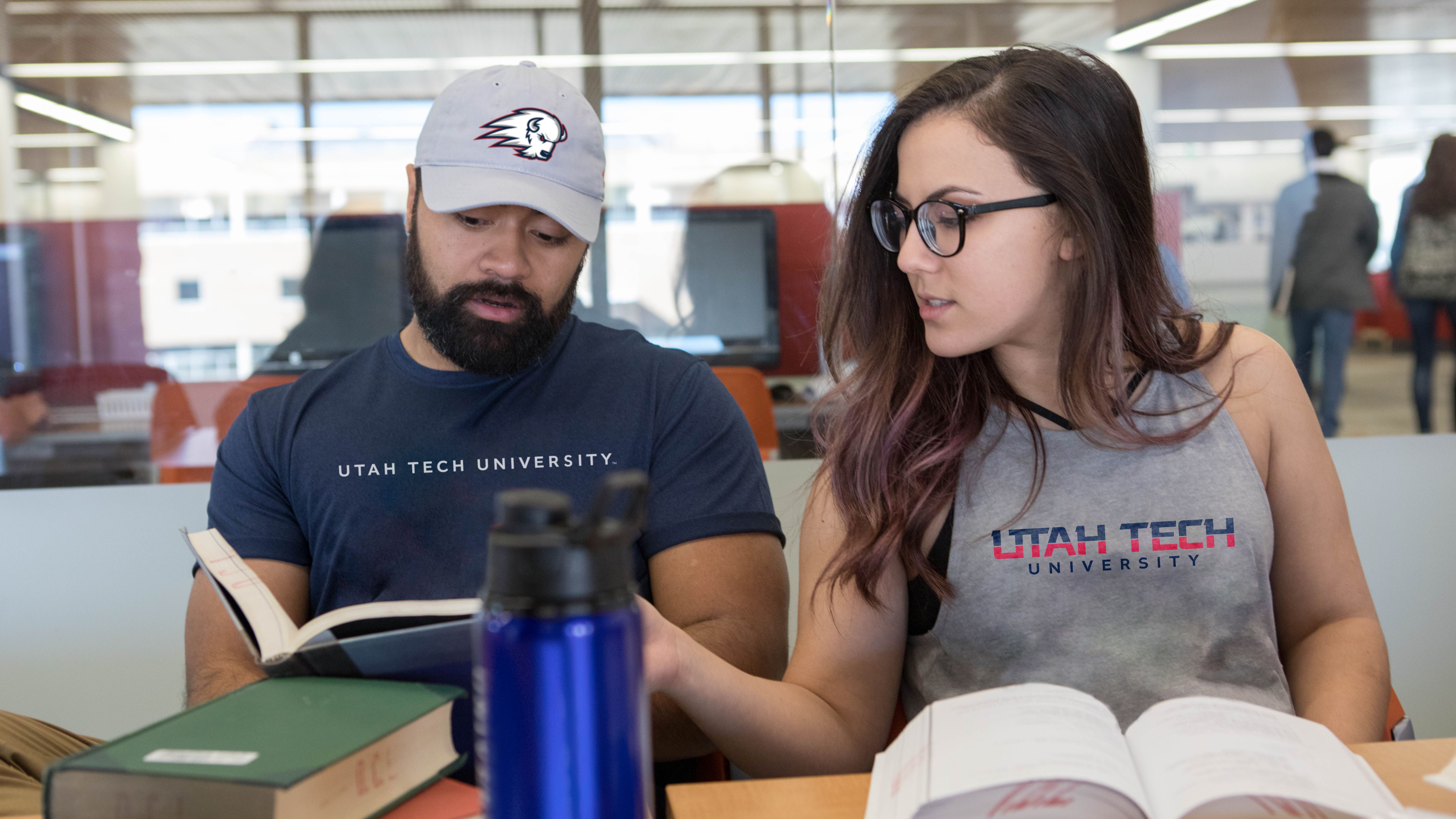 Renderings show students studying while wearing merchandise that reflects the university's rebrand to Utah Tech University. On July 1, what was once Dixie State University will officially be known as Utah Tech University. To prepare for the transition, the university on Monday released the new logo and branding for Utah Tech University.