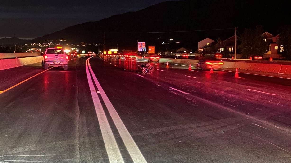 Police are investigating a fatal crash on northbound I-15 that has closed multiple lanes of the freeway Saturday night.