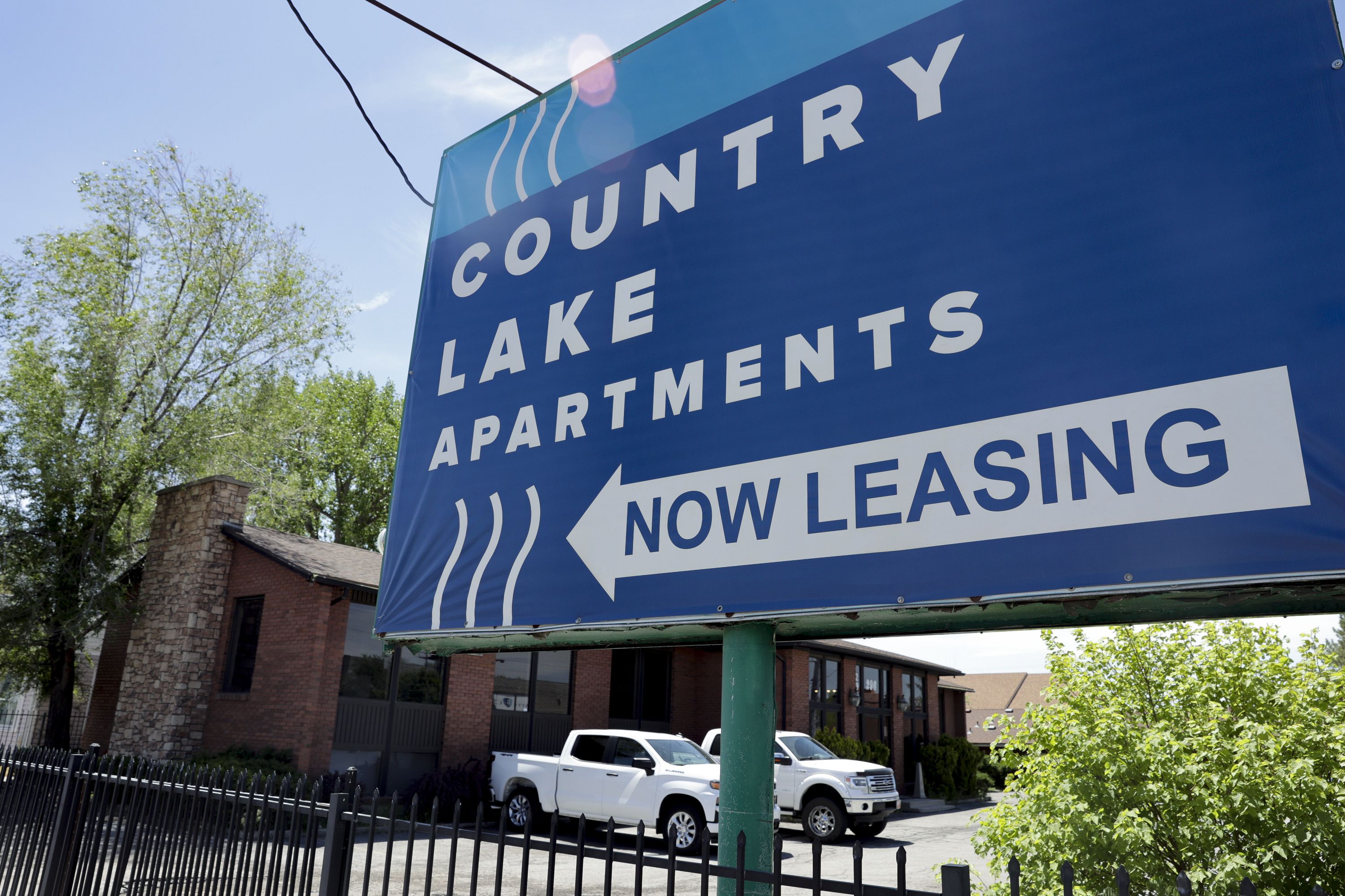 A sign advertises apartments for lease in Salt Lake City on Monday. While housing prices in Utah and across the West continue to climb at staggering rates and price more and more would-be homebuyers out of the market, rents are far from stagnant.