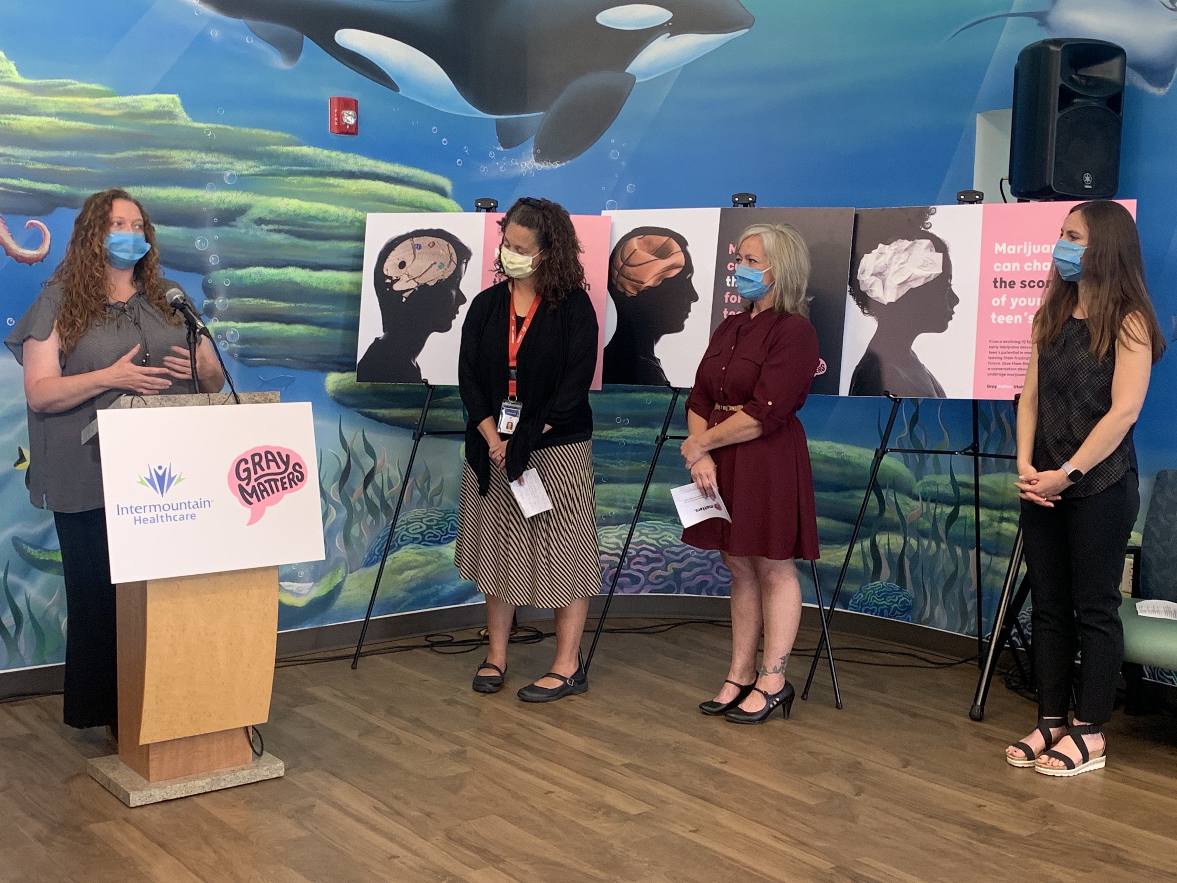Utah doctors and health specialists held a press conference Tuesday at Intermountain Riverton Hospital to issue a challenge to parents, asking them to spend just one minute talking to their teenager about the effects of vaping and marijuana misuse.
