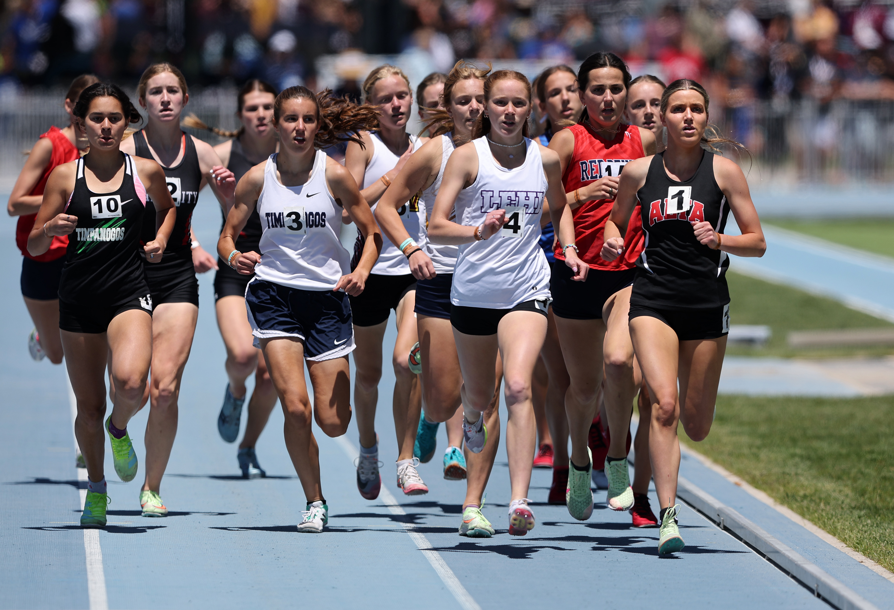 Athletes in 5A compete in the Utah high school state championships at BYU in Provo on Saturday, May 21, 2022.