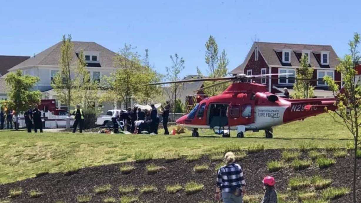 A man was injured in a skydiving accident in South Jordan on Saturday, May 21.