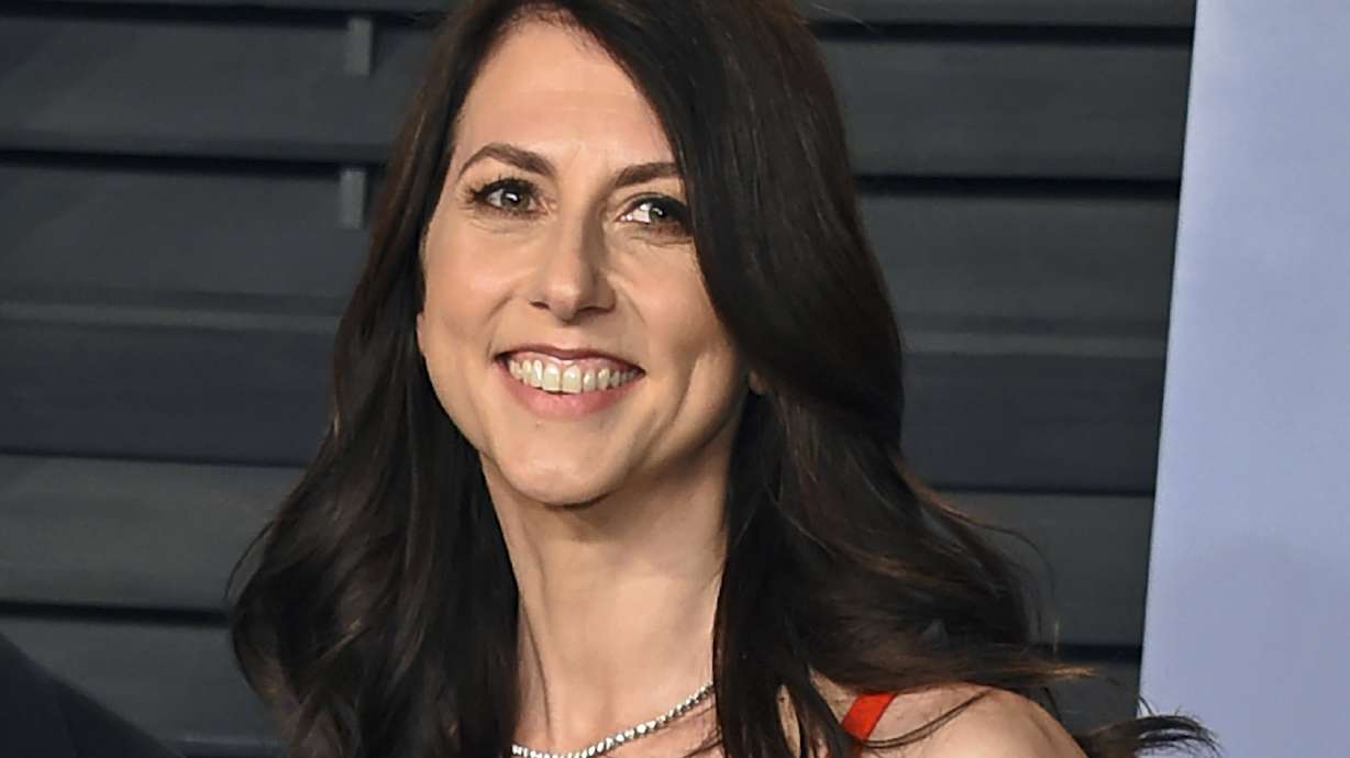 Then-MacKenzie Bezos arrives at the Vanity Fair Oscar party in Beverly Hills, Calif. on March 4, 2018. MacKenzie Scott gave $122.6 million to Big Brothers Big Sisters of America, the national youth-mentoring charity announced on Tuesday.