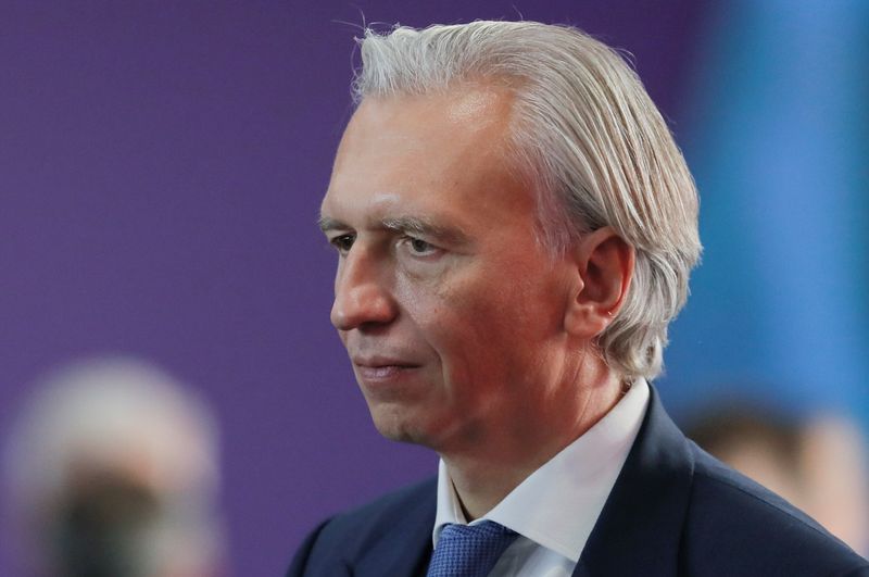 FILE PHOTO: Alexander Dyukov, the head of Gazprom Neft, attends the Russian Energy Week International Forum in Moscow, Russia October 13, 2021