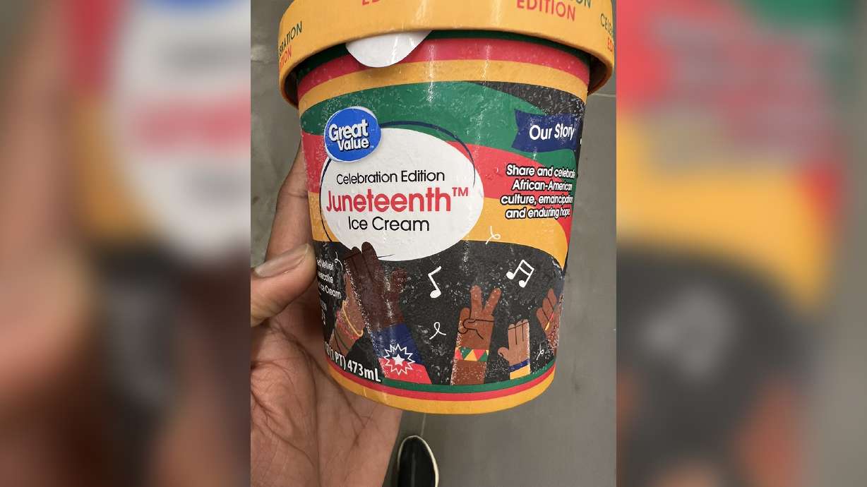 Juneteenth ice cream found in a Walmart store in North Carolina. Walmart is apologizing for selling the item.