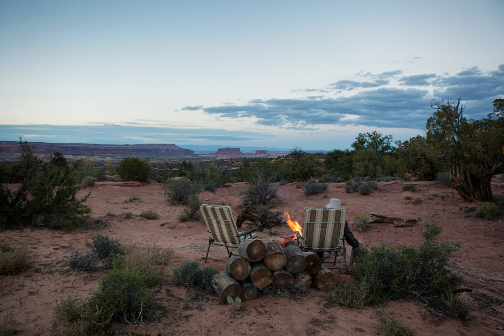 A photo of a campfire outside of Moab near Arches National Park. Campfires and other sources that can spark a fire are set the be banned in the area under new restrictions that take effect on June 2.