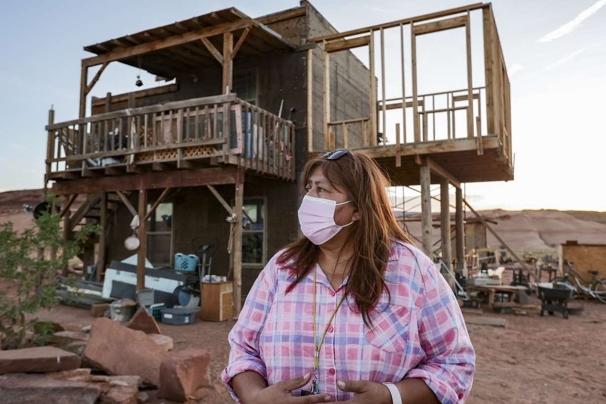 Rose Atene is pictured during an interview in Oljato-Monument Valley, San Juan County, on Thursday. On Friday, U.S. Secretary of the Interior Deb Haaland and Utah Gov. Spencer J. Cox joined Jonathan Nez, the president of the Navajo Nation, and Doreen McPaul, the Navajo Nation attorney general, to sign a federal reserved water rights settlement agreement.