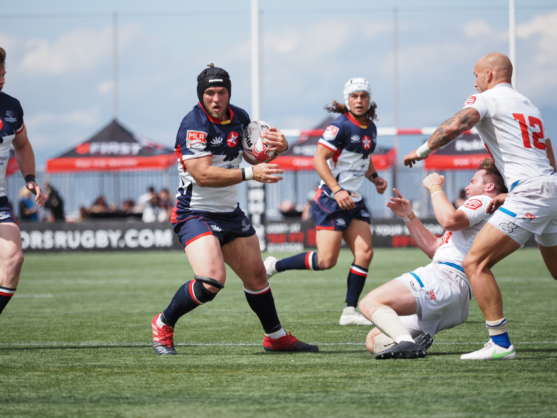 Utah Warriors hooker Chad Gough, a native of St. George who played collegiately at the University of Utah, in his last home match before retirement with the Warriors, Saturday, May 28, 2022 at Zions Bank Stadium in Herriman, Utah.
