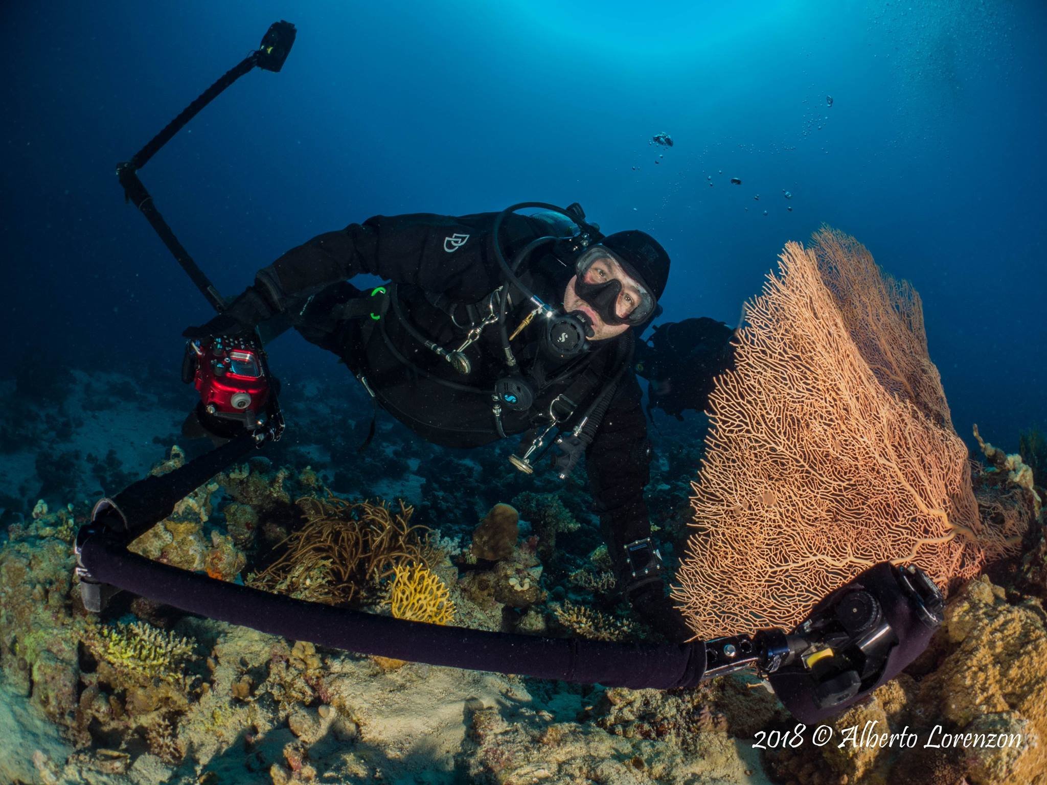 Doctor Fabio Bisciotti says his dive team may have found the tail or stern of the plane of Lt. Thomas Ira Warburton, that crashed during WWII.