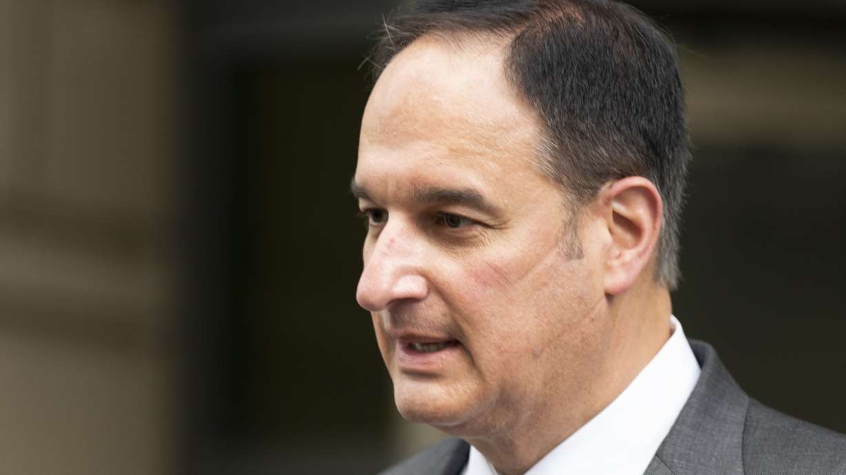 Michael Sussmann, a cybersecurity lawyer who represented the Hillary Clinton presidential campaign in 2016, leaves federal courthouse in Washington, May 16. Sussman has been acquitted of lying to the FBI when he pushed information meant to cast suspicions on Donald Trump and Russia in the run-up to the 2016 election.