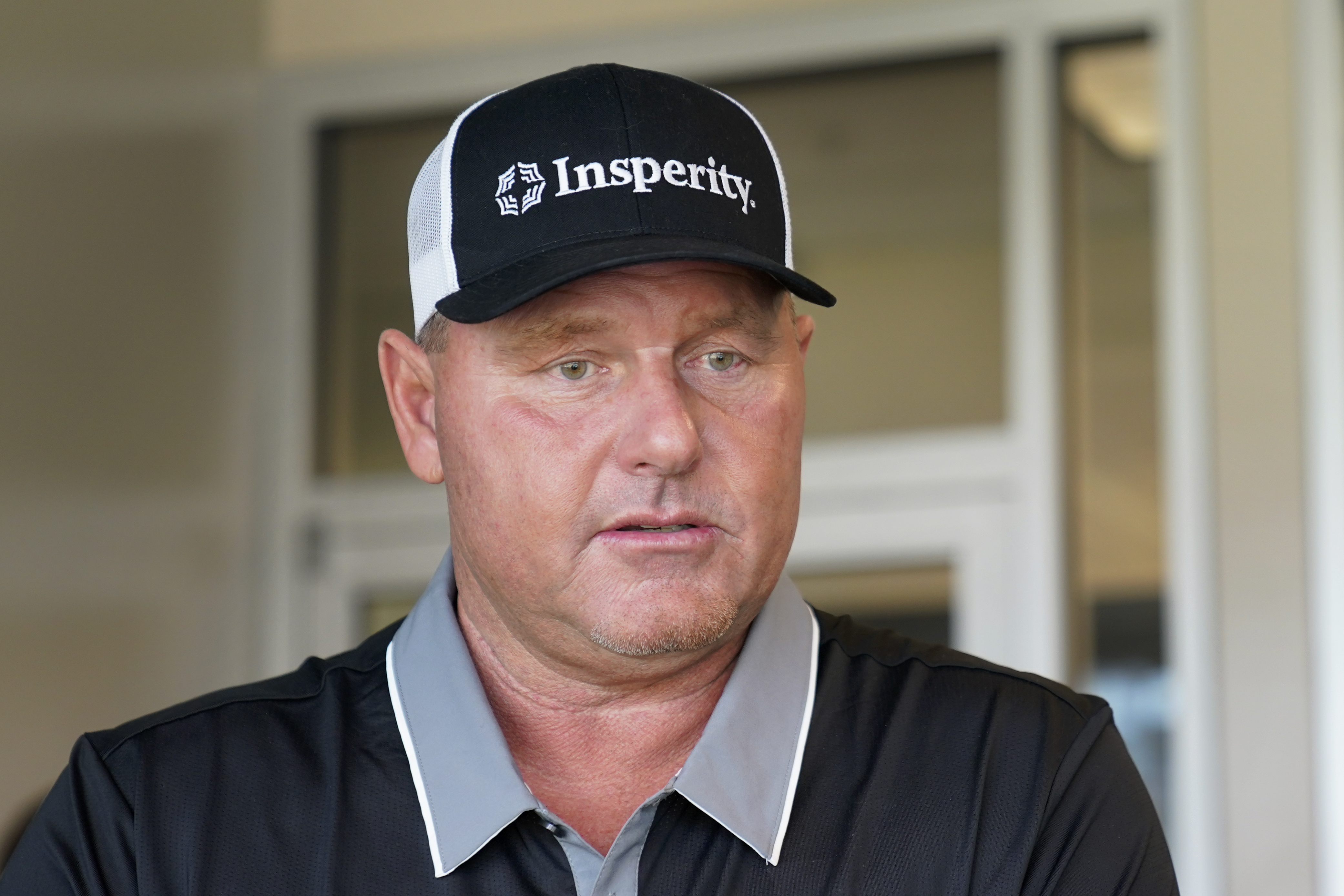 Roger Clemens, seven-time Cy Young Award winning pitcher, talks about his son Kody Clemens, who is to make his debut with the Detroit Tigers in the major leagues against the Minnesota Twins in Detroit, Tuesday, May 31, 2022. 