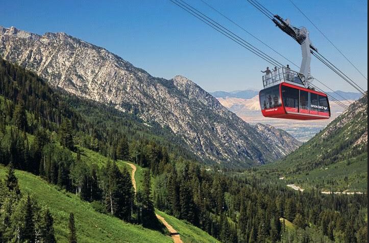 A rendering depicts what the new tram at Snowbird will look like. The installation of Snowbird’s new tram cabins was caught between a rock and a hard place Saturday after a tram cabin apparently fell from a crane.