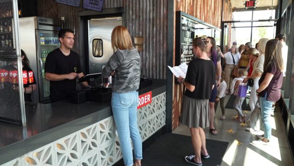 Fast-casual diners order their meals at the counter.