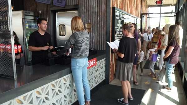 Fast-casual diners order their meals at the counter.